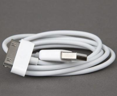 China Data sync USB Charger Cable white compatible For iphone 3, 3G , 3GS , 4 , 4s for sale