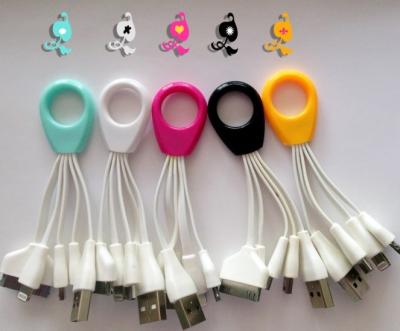 China micro flat stretching USB charging cable for transport data for sale