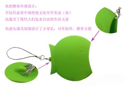 China silica gel , TPE flat usb phone charger cable electronics with Fish Shape for sale