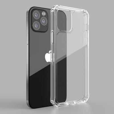 China Protector Cover For Iphone 12 Case, Transparent Crystal Clear Shockproof Tpu Phone Case Back Cover For iPhone 12 Pro Max for sale