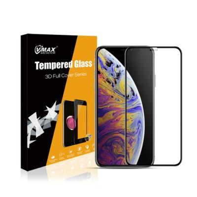 China Anti-fingerprint mobile phone 9h tempered glass for iphone xs max screen protector glass, for iphone xs max glass film for sale