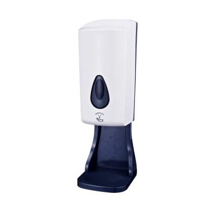 China Wall Mounted Foam Soap Dispenser Automatic Sanitizer Dispenser Adjustable Metal Hand Floor Stand With Drip Tray for sale