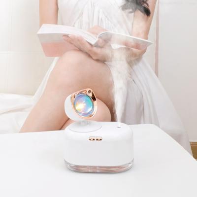 China New Design Mini Car Mini Portable Selfie Photo Selfie Light Sunset Projection Lamp Mist Sprayer Air Humidifier Portable Electric Wireless Humidifier for sale