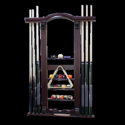 China Durable Unique Design High-Grade Solid Wood Customize Billiard Pool Cue Rack for sale