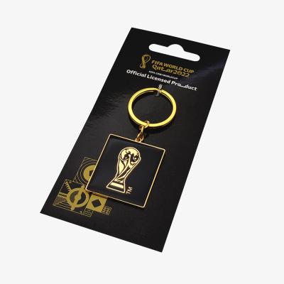 China Metal World Cup Trophy 2D Metal Keychain FWC Football Official Authorized for sale