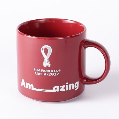 China Ceramic Resort Cup FWC World Cup Soccer Hotel And Qatar 2022 Official Licensed With Logo for sale