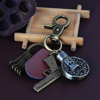 China High Quality Custom Made Metal MUB Gun Shape Essential Oil Keychains For Promotional for sale