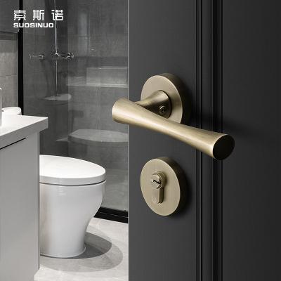 China Modern new design single style lock handle for American wood door style door lock wholesale for sale