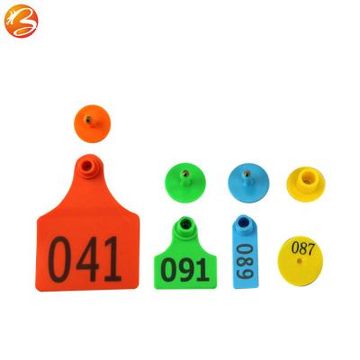 China Farms hot sale product plastic ear tag for cow and cattle ear tag cow for sale