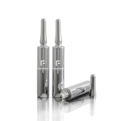 China 5ml 10ml Syringe Cosmetic Silver Lip Gloss Container Design For Cosmetic Packaging for sale