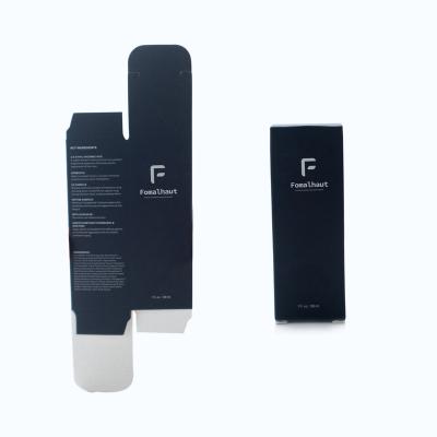 China Fomalhaut High Quality Black Materials Small Recycled FSC Paper Box Packaging For Lip Gloss for sale