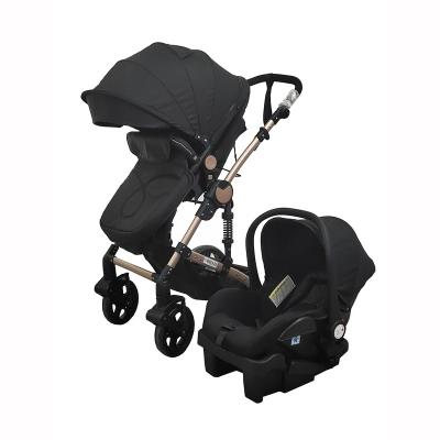 China 300D Linen fabric 2 in 1 Baby Stroller  Baby Strollers OEM Customized  Luxury  Frame Compact Folding Size for sale