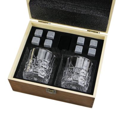 China Barber Shop Custom Ready to Ship Business Promotion Whiskey Gift Set Glass Tumbler Set Whiskey for sale