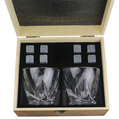 China Barber Shop Low Moq Liquor Drinkware Tumblers Gift Set Whiskey Glasses Suit Whiskey Stones Wedding Favors Boxes for sale