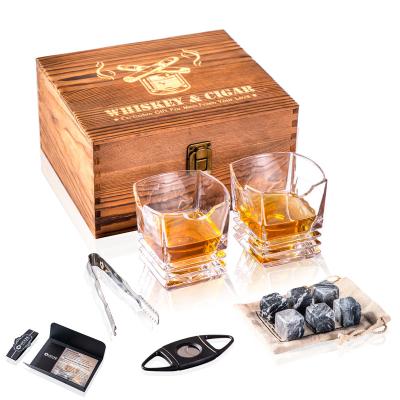 China Sustainable Amazon Top Selling Whiskey Glasses For Whiskey Drinking Stones With Custom Logo for sale