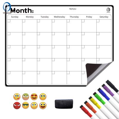 China OEM Dry Erase Monthly Calendar Magnetic Calendar 11.6 - 4 in 1 High Quality Easy Erase Magnet Calendar Magnetic Erase Monthly Calendar OEM Calendar for sale