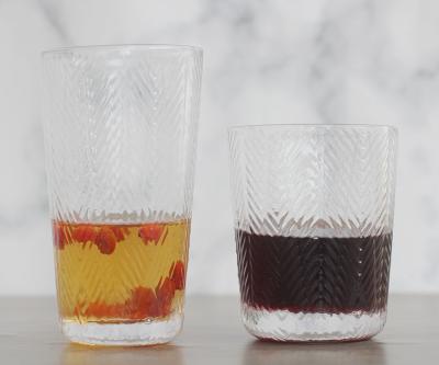 China Wholesale Viable Simple Luxury Twill Ins Glass Mug For Wine Whiskey Coffee Juice for sale