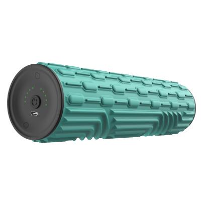 China OEM/ODM Comfortable Hi5 Radio Rechargeable Electric Vibrating Yoga Massager Deep Tissue Muscle Foam Roller for sale