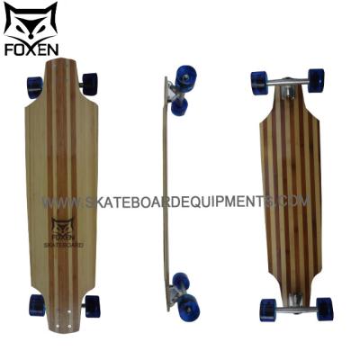 Cina Piattaforma su ordinazione di longboard fatta dal materiale ibrido del bambù e dell'acero, longboard di bambù in vendita