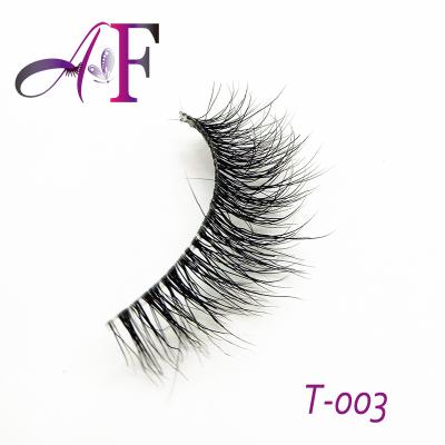 China OEM Good Shape 3D Faux Mink Eyelash Individual Soft Clear Tape for sale