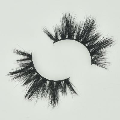 China Long Natural Private Label 3D Mink Effect False Eyelash 3D Mink Eyelashes for sale