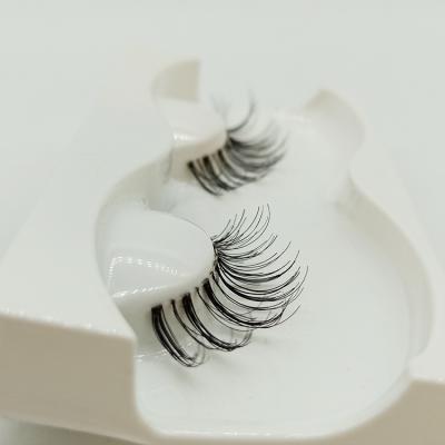 China Long Real Hair Natural Eyelashes Customized Wholesale Natural Long Hair Lash Strip Sample Eyelashes for sale