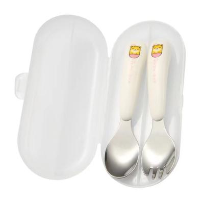 China Durable 18/10 Stainless Steel Spoon Kids Stainless Cutlery Sets Silver Fork And Spoon Set for sale