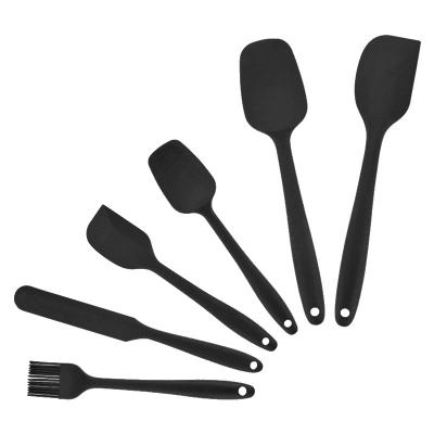 China Factory Price BPA Free Low MOQ Tools Silicone Spatula Cooking Set Viable Kitchen Utensil for sale