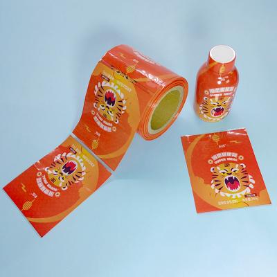 China Waterproof Custom Stretch Beverage Label Bottle Sticker Label Easy Private Label for sale