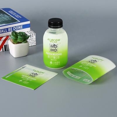 China Custom GH-Printing Milk Shake Water Bottle PVC Heat Shrink Wrap Moisture Proof Sleeves Labels for sale