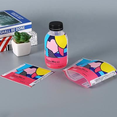 China GH-printing milkshake water bottle shrink sleeve label PET moisture proof milk for beverage packaging for sale