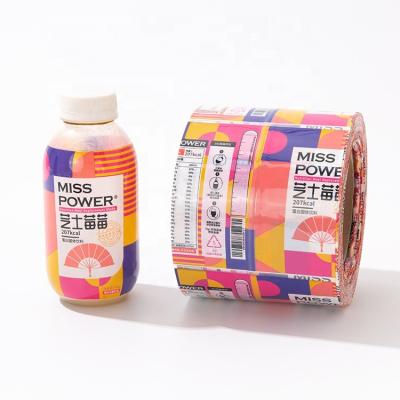 China GH-Print PETG 360 Full Body Heat Shrink Sleeve Label Moisture Proof For Beverage Milkshake for sale