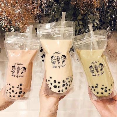 China Custom Printed Moisture Proof Food Grade Plastic Beverage Drinks Beer Juice Liquid Holder Up Spout Pouch Beverage Pouches Bags Jelly for sale