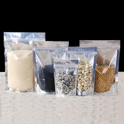 China Custom Printing Paper Window Moisture Proof Packaging Bag Clear Stand Up Pouch Food Packaging Bags for sale