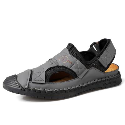 China Jinjiang Breathable Hot Selling Microfiber Men Sandals Summer Leather Sandals for sale