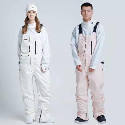 China Customized Waist Breathable Suspenders Adults Women Men Bib Skiing Snow Pants Waterproof Pants for sale