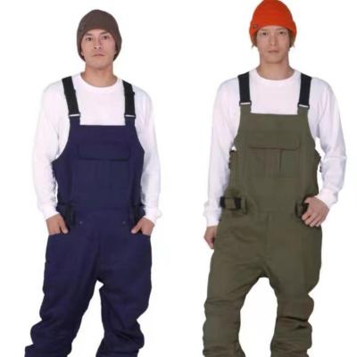 China Hot Sale Anti-UV Multicolor High Stretch Custom Made Snow Ski Bib Pants Skiing Overalls for sale