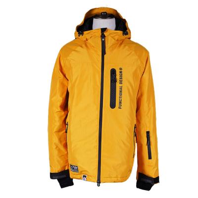 China OEM Anti-UV Fashion Crane Snow Waterproof Windproof Yellow Unisex Outdoor Ski Jacket Wear Yellow for sale