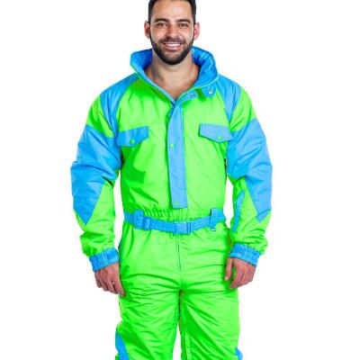 China New Fashion Breathable Style Bright Color Ski Wear Overalls Jacket Custom Made Suit For Men for sale