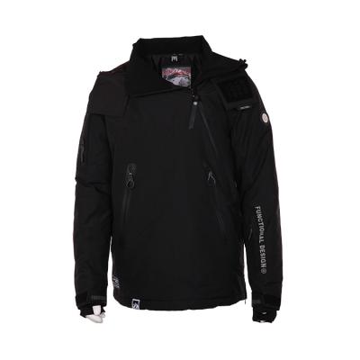 China OEM Breathable Professional High Quality Black Crane Sport Waterproof Black Ski Jacket European Wear for sale