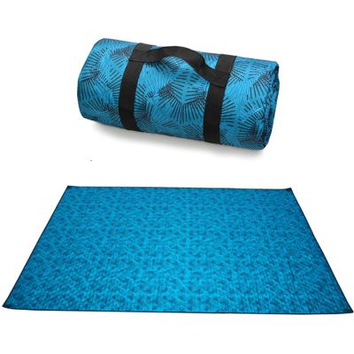 China Durable Printed Picnic Blanket Waterproof Extra Large Beach Blanket Customize Logo Picnic Mat For Travel for sale