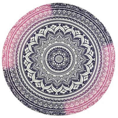 China Custom Beach Towel QUICK DRY Printed Round Microfiber Beach Towel Tesalate Adult Personalized Beach Towel for sale