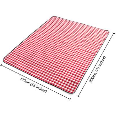 China Portable Foldable Beach Picnic Blanket Cotton Goods Acrylic Outdoor Goods Waterproof Custom Lightweight Picnic Blanket for sale