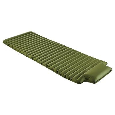 China Mountaineering Mattress Compact Sleeping Outdoor Lightweight Rise Camping Pad With Pillow for sale