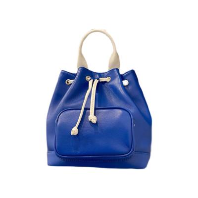 China Hot Selling High Quality Klein Blue Bag Designer Small Mini Bucket Female Korean Messenger Bag Bags for sale