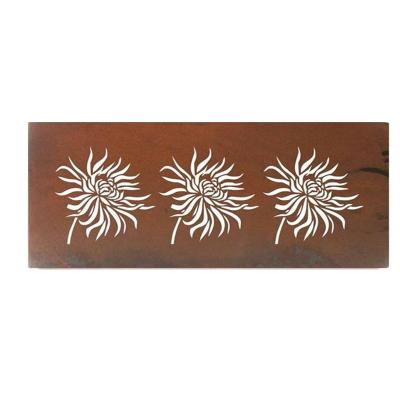 China Customized screens easily assembled metal spray paint garden decorative corten steel screens and room dividers for sale