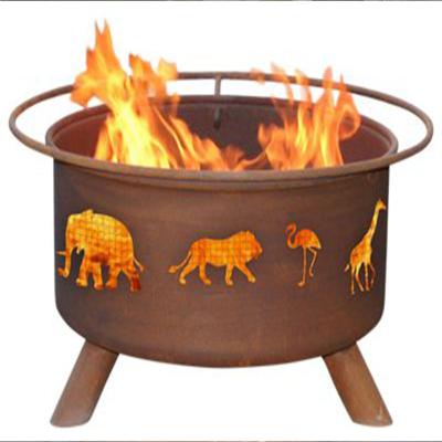 China Outdoor Fire Pit Tables Size Kettle Style Kettle Grill Adjustable Charcoal Grill Grate Corten Steelstove for sale