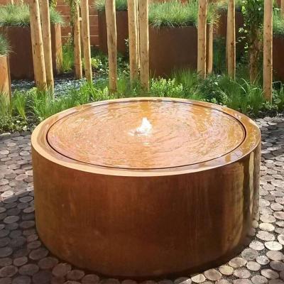 China Traditional Landscape Garden Garden Hotel Plaza Decorative Corten Steel Water Fountain System for sale