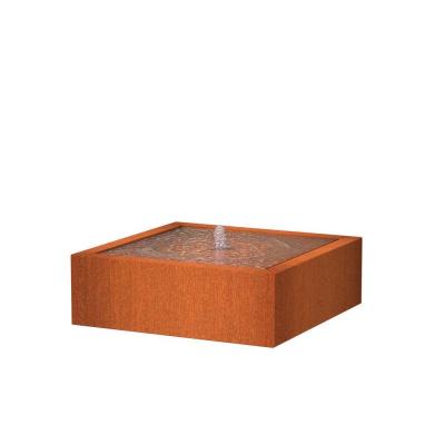 China water recycling corten steel water bowl for corten steel garden sculpture corten steel water feature for sale