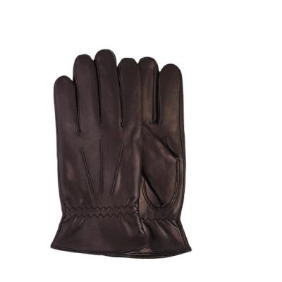 China Good Quality Mens Motorcycle Goatskin Leather Gloves Simple Winter for sale